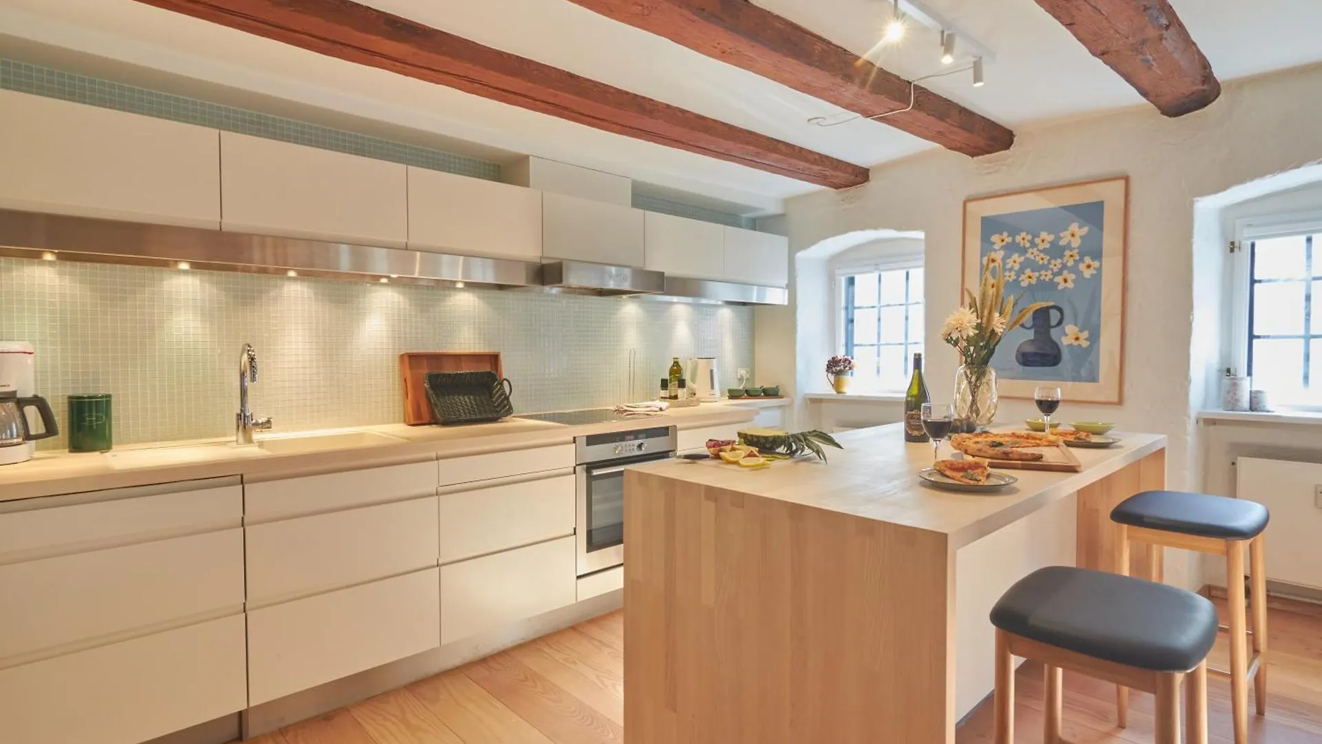 Appartamento Warm 3Br Loft With Exposed Beams Copenaghen 0*,